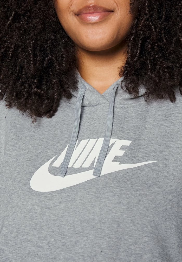 Nike Sportswear CLUB PLUS - Sweatshirt - Grey Heather/white - Image 6