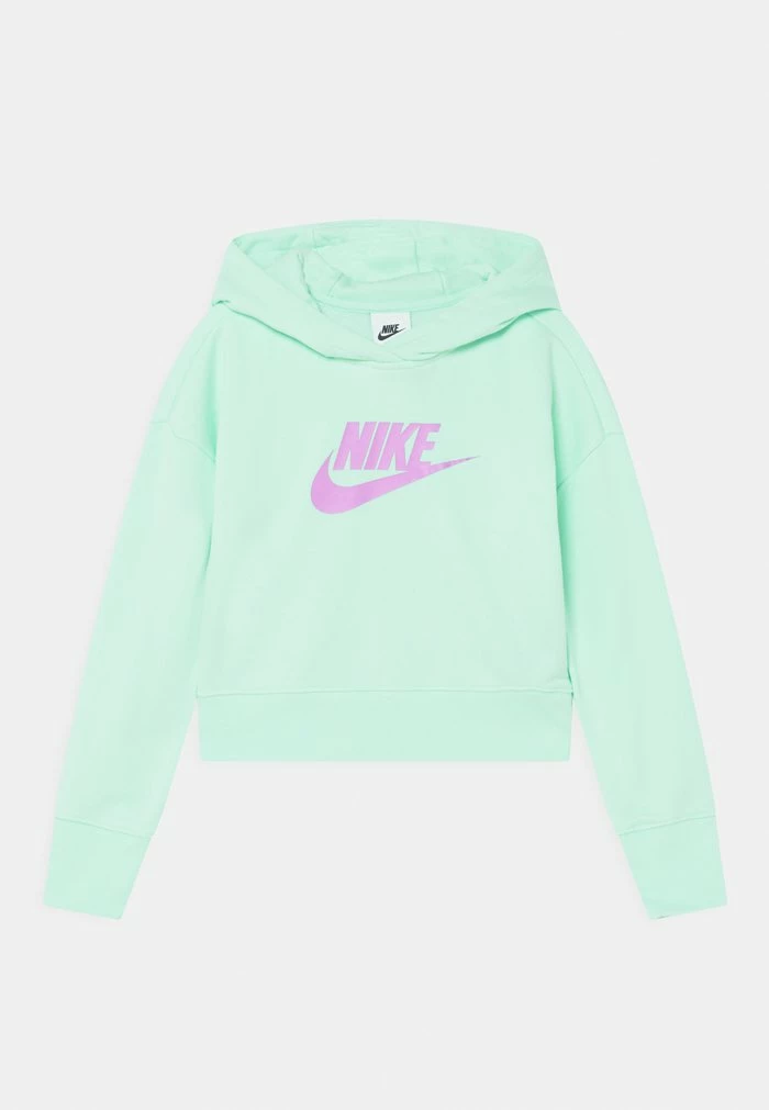 Nike Sportswear CLUB CROP - Hoodie - Mint Foam/violet Shock
