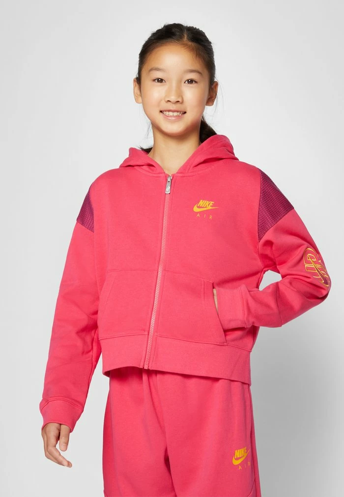 Nike Sportswear AIR HOODIE - Zip-up Sweatshirt - Rush Pink/sangria/dark Sulfur - Image 3
