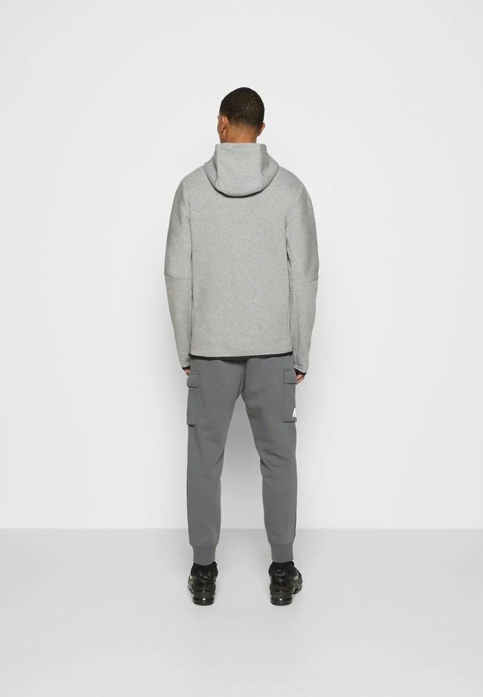 Nike Sportswear HOODIE - Hoodie - Grey Heather/black - Image 4