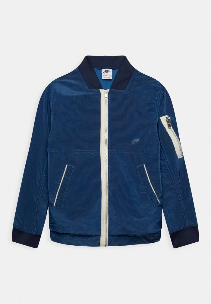 Nike Sportswear LINED BOMBER - Light Jacket - Dk Marina Blue/midnight Navy