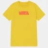 Nike Sportswear TEE CIRCA UNISEX - Print T-shirt - Vivid Sulfur