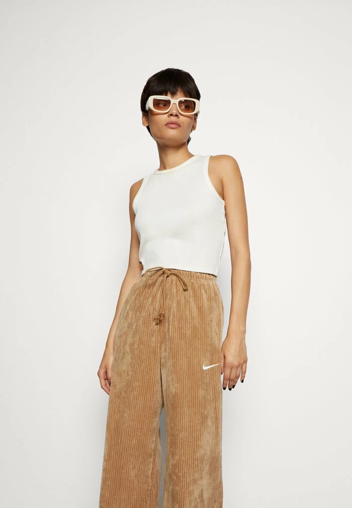 Nike Sportswear PANT WIDE - Tracksuit Bottoms - Beige - Image 4