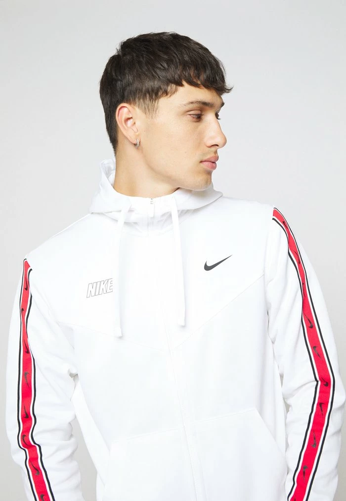 Nike Sportswear REPEAT HOODY - Training Jacket - White/black - Image 6