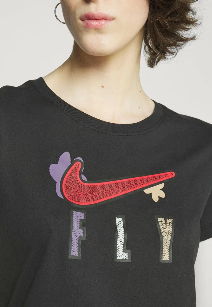 Nike Sportswear FLY - Print T-shirt - Black - Image 7