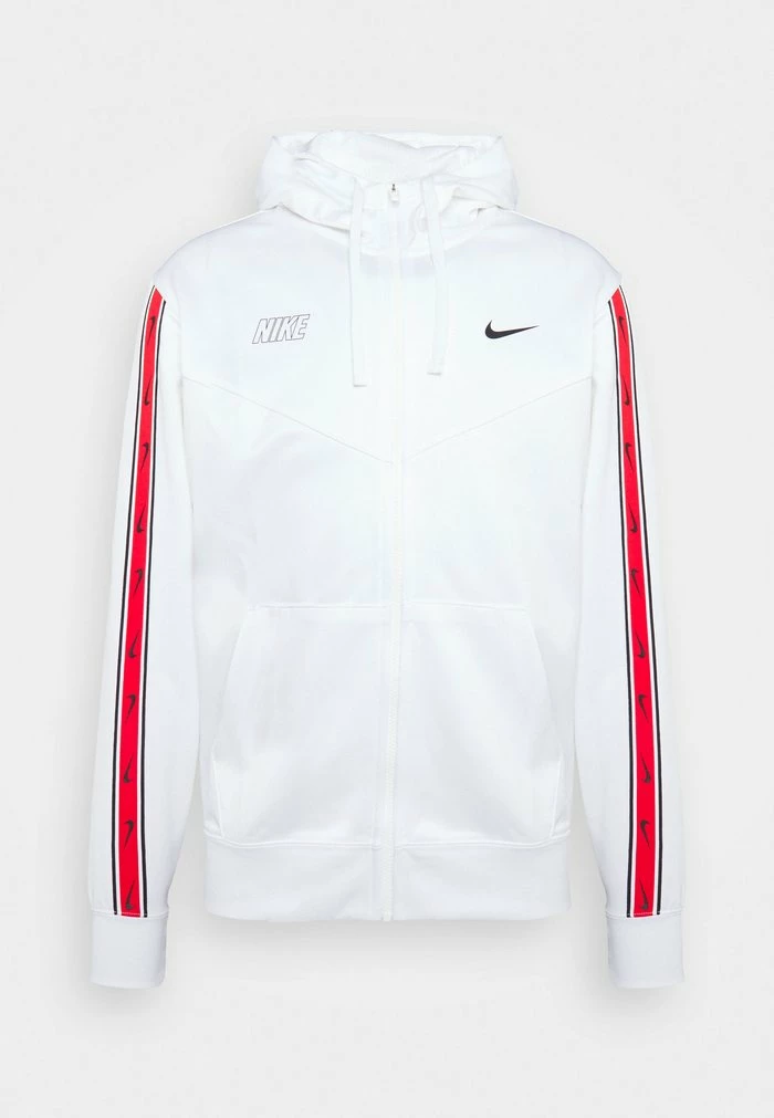 Nike Sportswear REPEAT HOODY - Training Jacket - White/black - Image 7