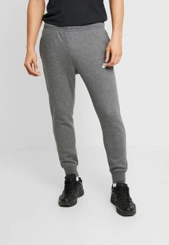 Nike Sportswear CLUB - Tracksuit Bottoms - Charcoal Heather/anthracite/white