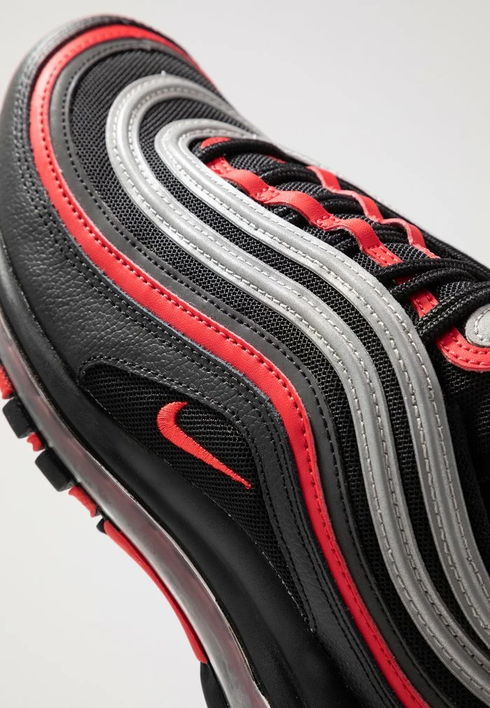 Nike Sportswear AIR MAX 97 - Trainers - Black/university Red/metallic Silver - Image 6