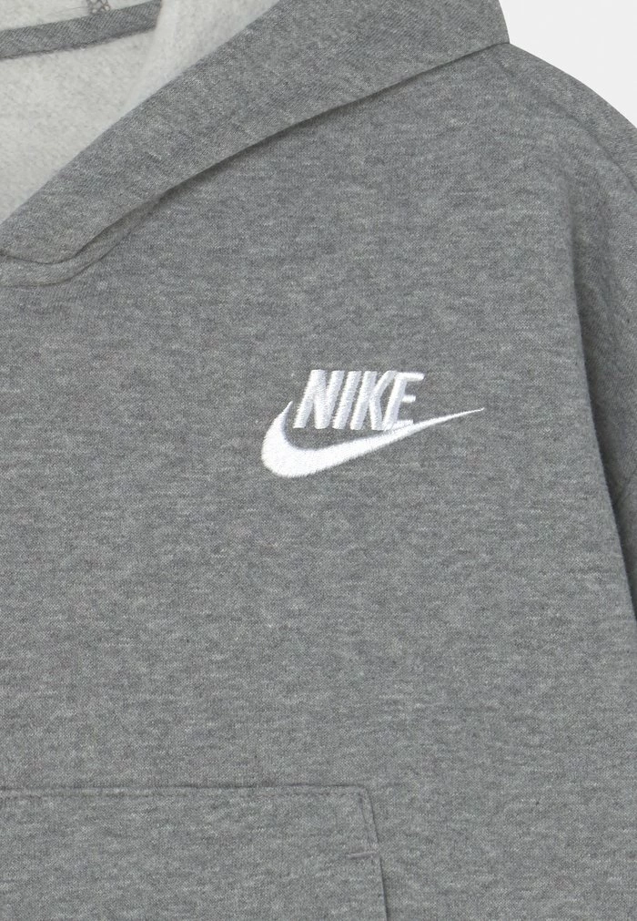 Nike Sportswear CLUB HOODIE - Zip-up Sweatshirt - Carbon Heather/white - Image 3