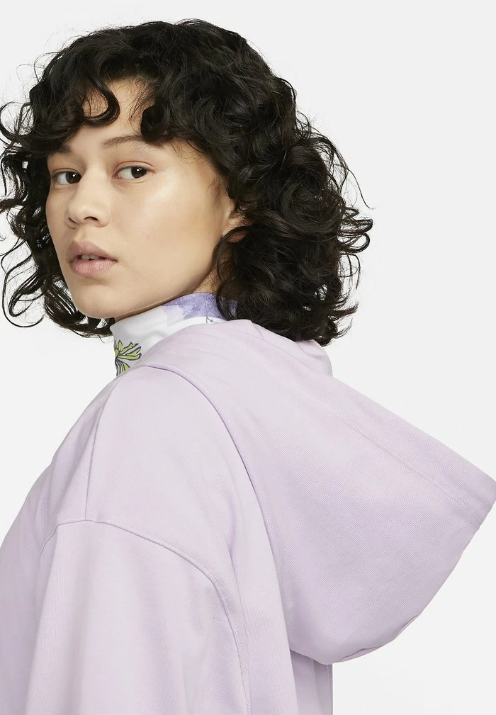 Nike Sportswear HOODIE OVER SIZED - Zip-up Sweatshirt - Doll/white - Image 5