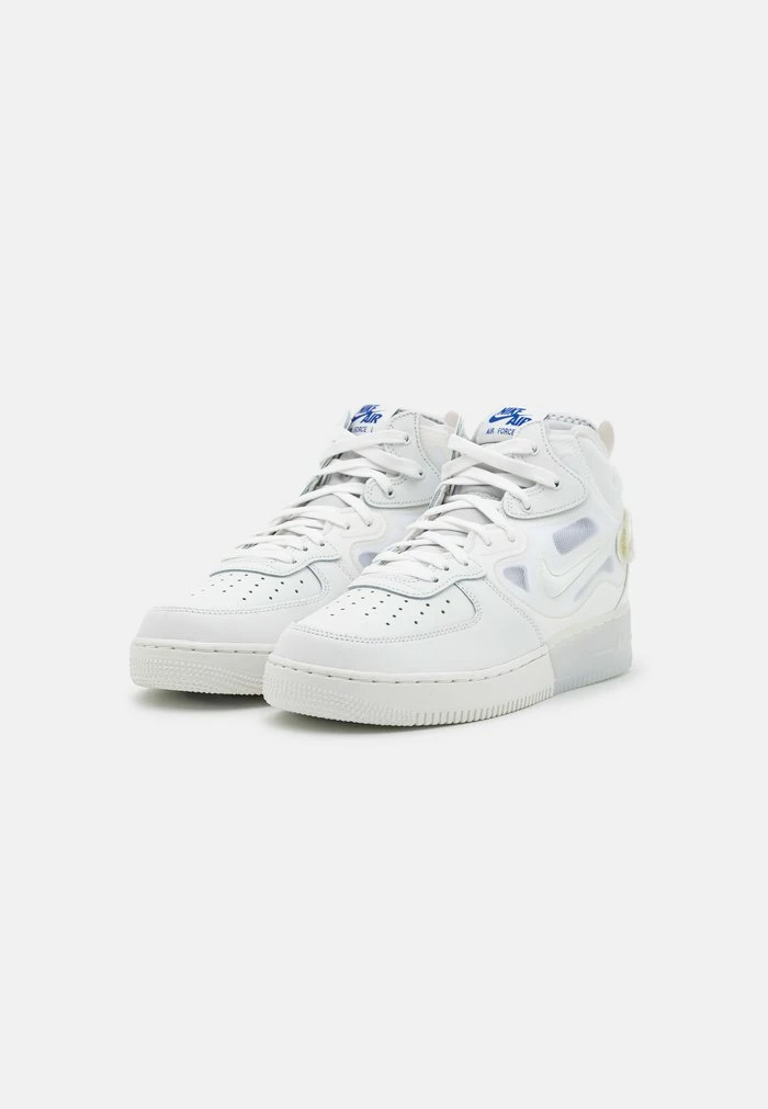 Nike Sportswear AIR FORCE 1 MID REACT - High-top Trainers - Summit White/grey Fog/barely Grape/old Royal - Image 2