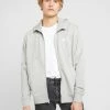 Nike Sportswear M NSW CLUB - Zip-up Sweatshirt - Grey Heather/matte Silver/white