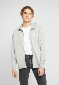 Nike Sportswear M NSW CLUB - Zip-up Sweatshirt - Grey Heather/matte Silver/white
