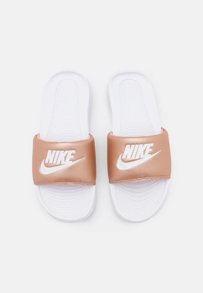 Nike Sportswear VICTORI ONE SLIDE - Slippers - Metallic Red Bronze/white - Image 5