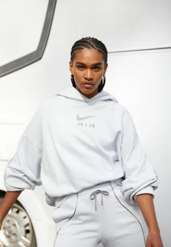 Nike Sportswear AIR HOODIE - Sweatshirt - Pure Platinum/flat Pewter
