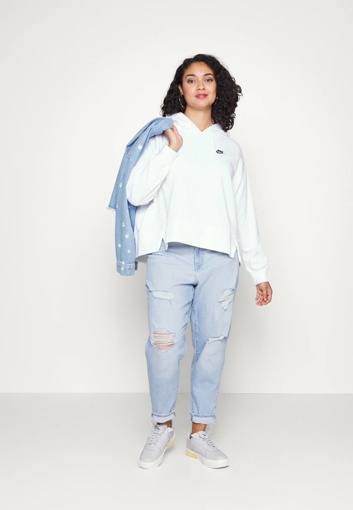 Nike Sportswear NSW CLUB HOODIE PLUS - Hoodie - White - Image 2