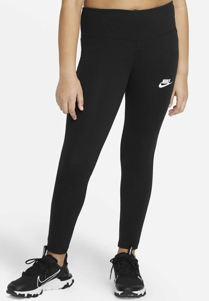 Nike Sportswear FAVORITES - Leggings - Trousers - Black/(white) (c/o)