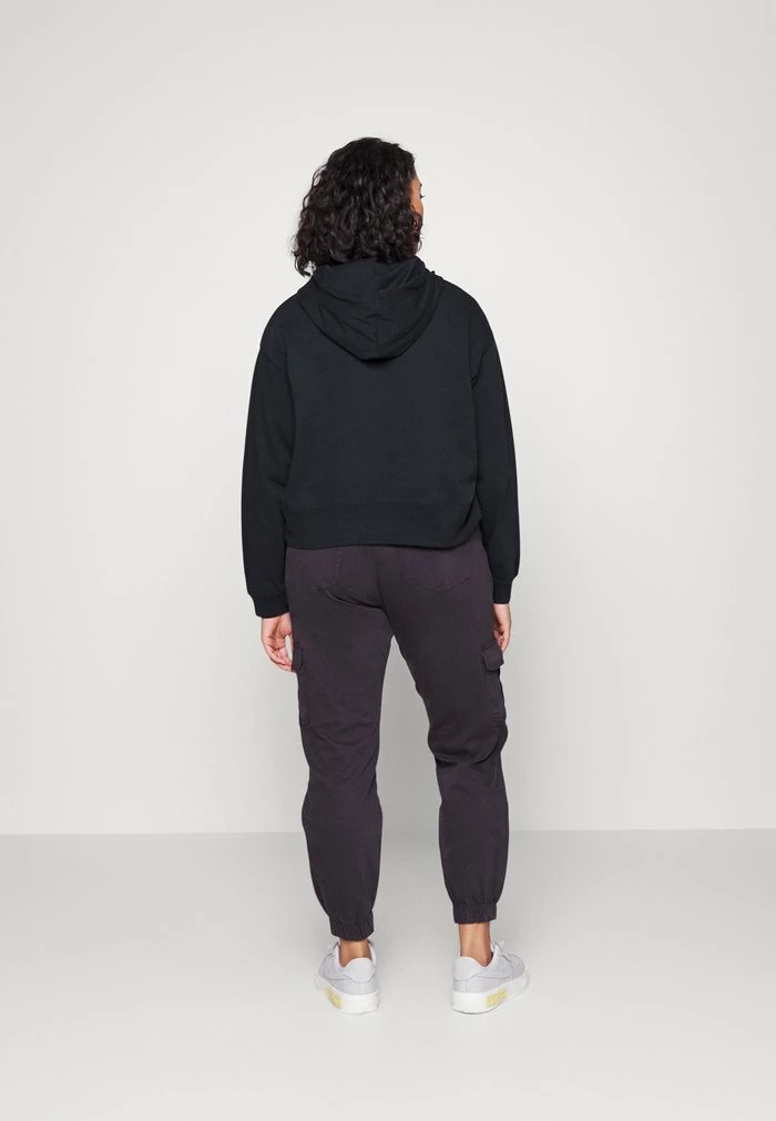 Nike Sportswear NSW HOODIE PLUS - Sweatshirt - Black/white - Image 3