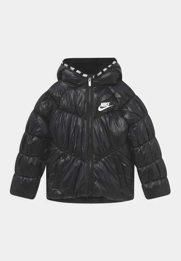 Nike Sportswear CHEVRON CINCHED PUFFER - Winter Jacket - Black