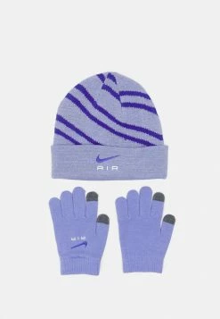 Nike Sportswear AIR BEANIE UNISEX SET - Gloves - Light Thistle