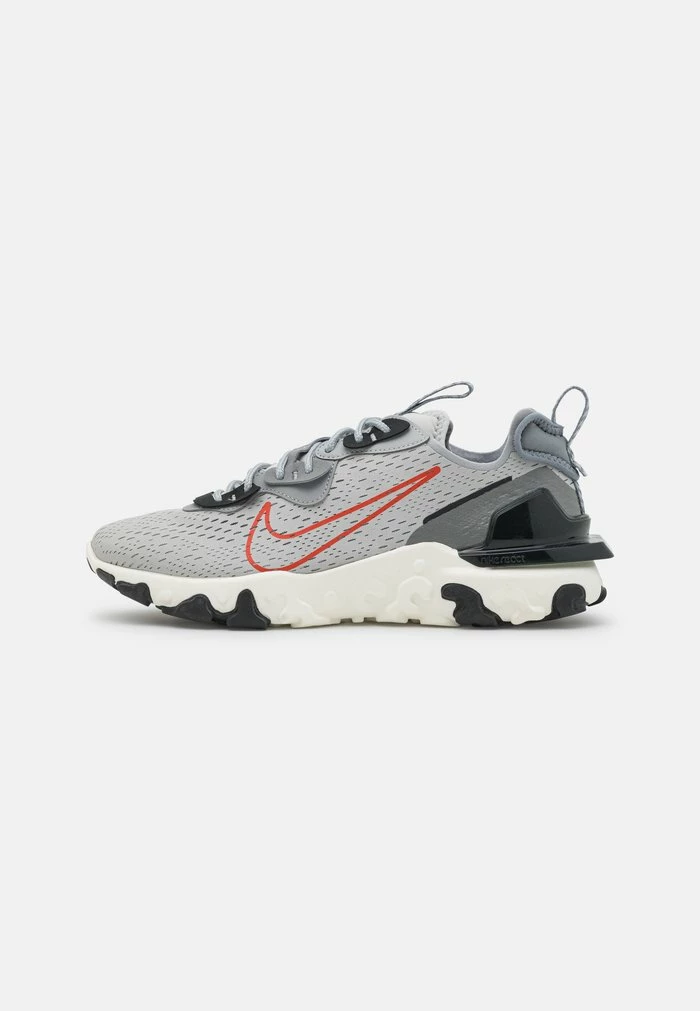 Nike Sportswear REACT VISION GEL - Trainers - Grey Fog/team Orange/sail/light Smoke Grey