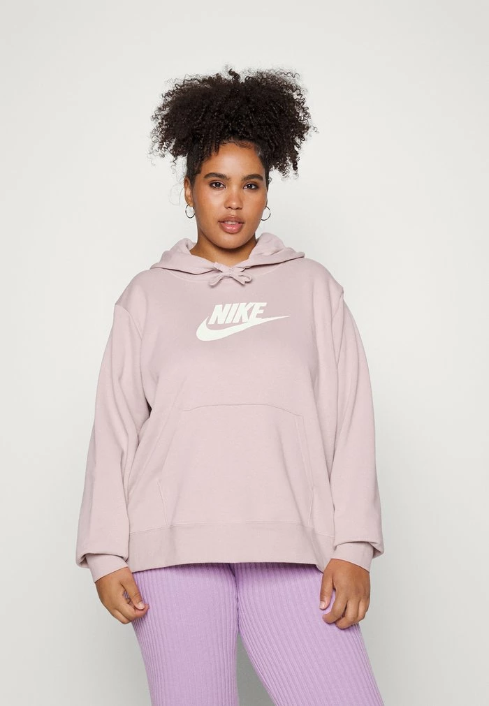 Nike Sportswear CLUB PLUS - Sweatshirt - Pink Oxford/white
