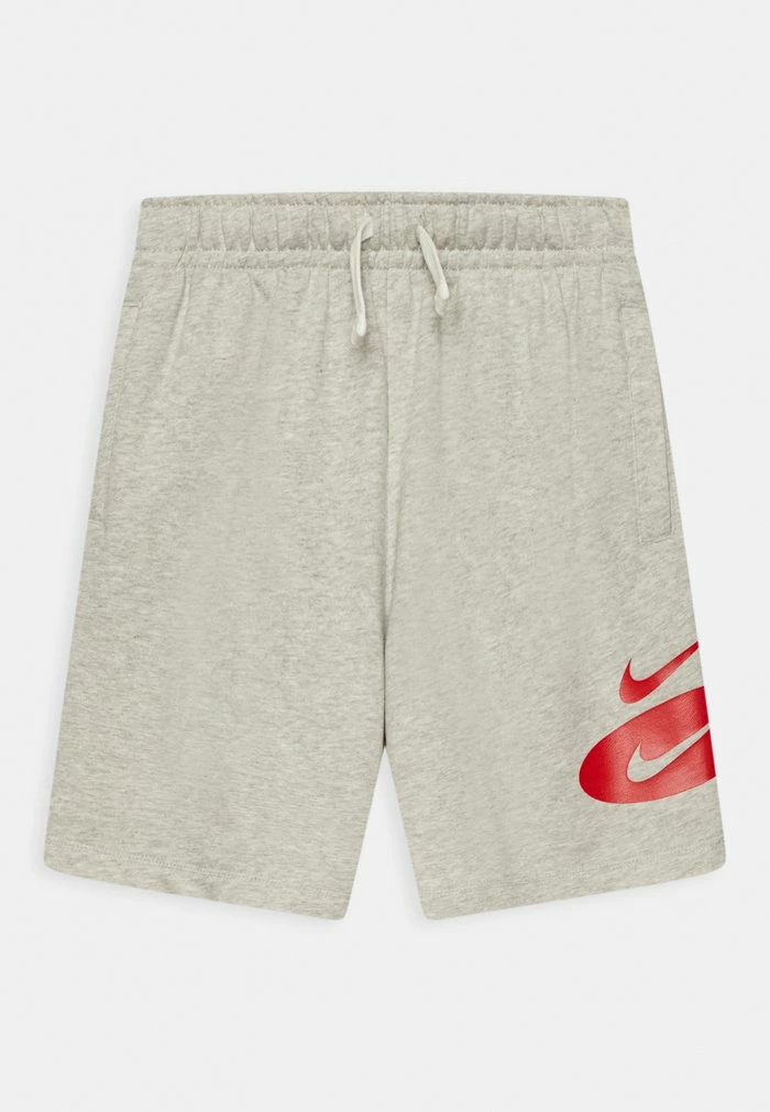 Nike Sportswear CORE UNISEX - Tracksuit Bottoms - Grey Heather/sail/(university Red)