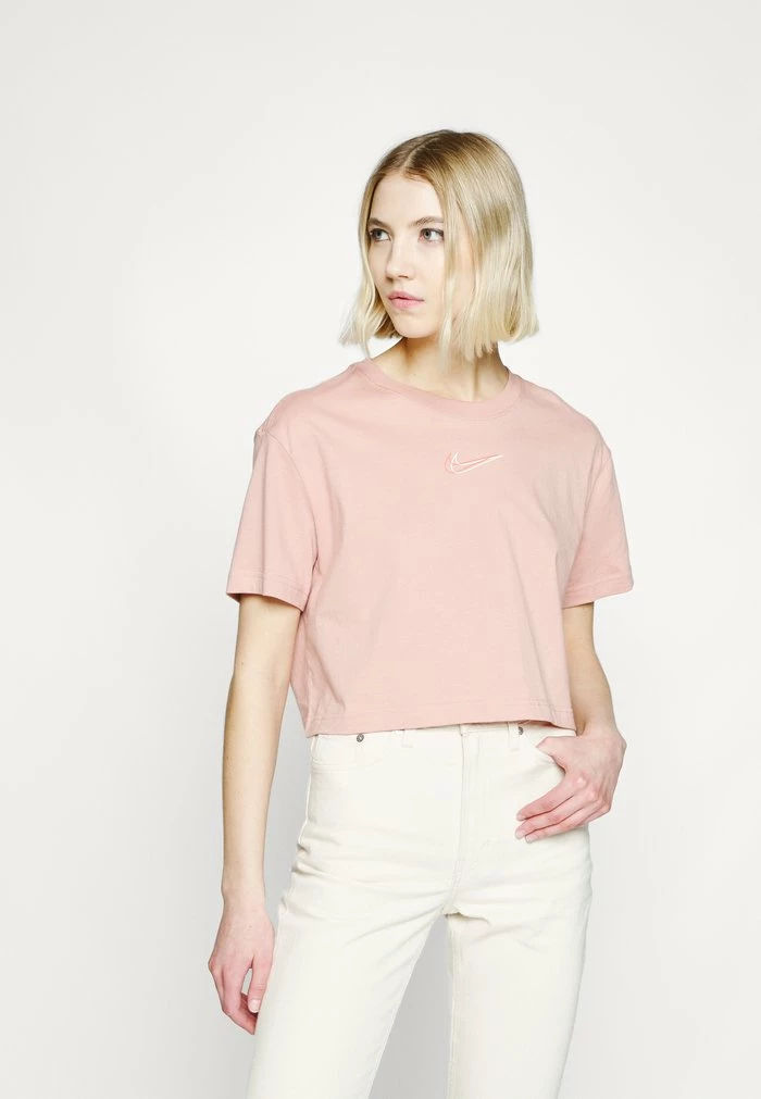 Nike Sportswear CROP TEE - Print T-shirt - Rose Whisper White - Image 3