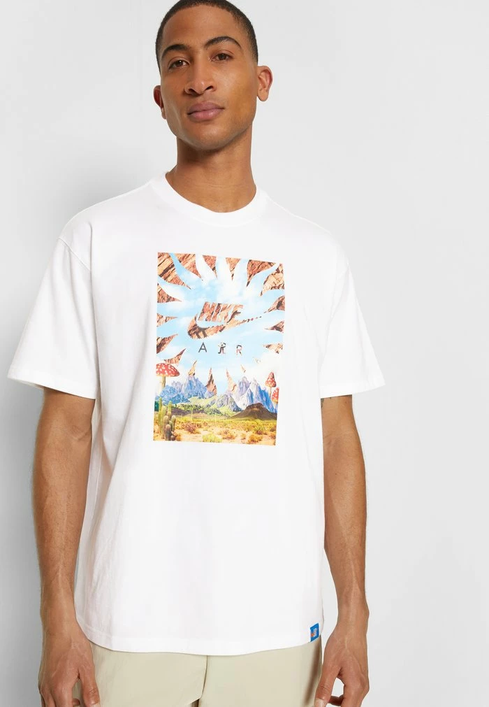 Nike Sportswear OPEN TEE - Print T-shirt - White - Image 6