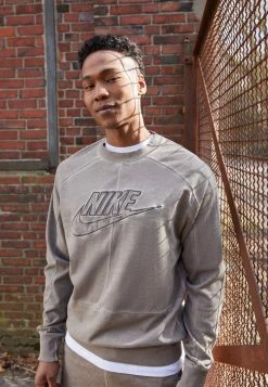Nike Sportswear REVIVAL CREW - Sweatshirt - Moon Fossil
