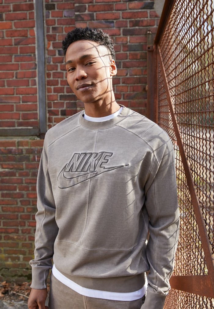 Nike Sportswear REVIVAL CREW - Sweatshirt - Moon Fossil
