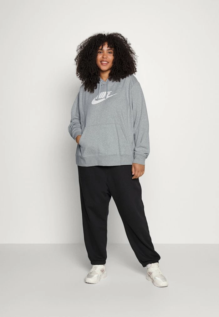 Nike Sportswear CLUB PLUS - Sweatshirt - Grey Heather/white - Image 2