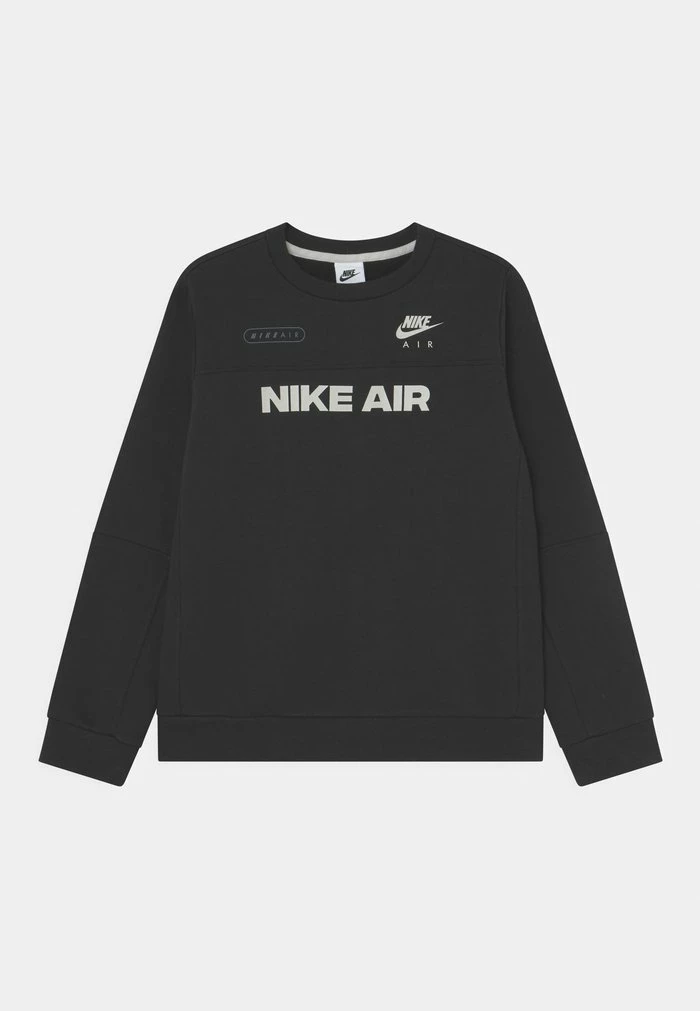 Nike Sportswear AIR CREW - Sweatshirt - Black/light Bone