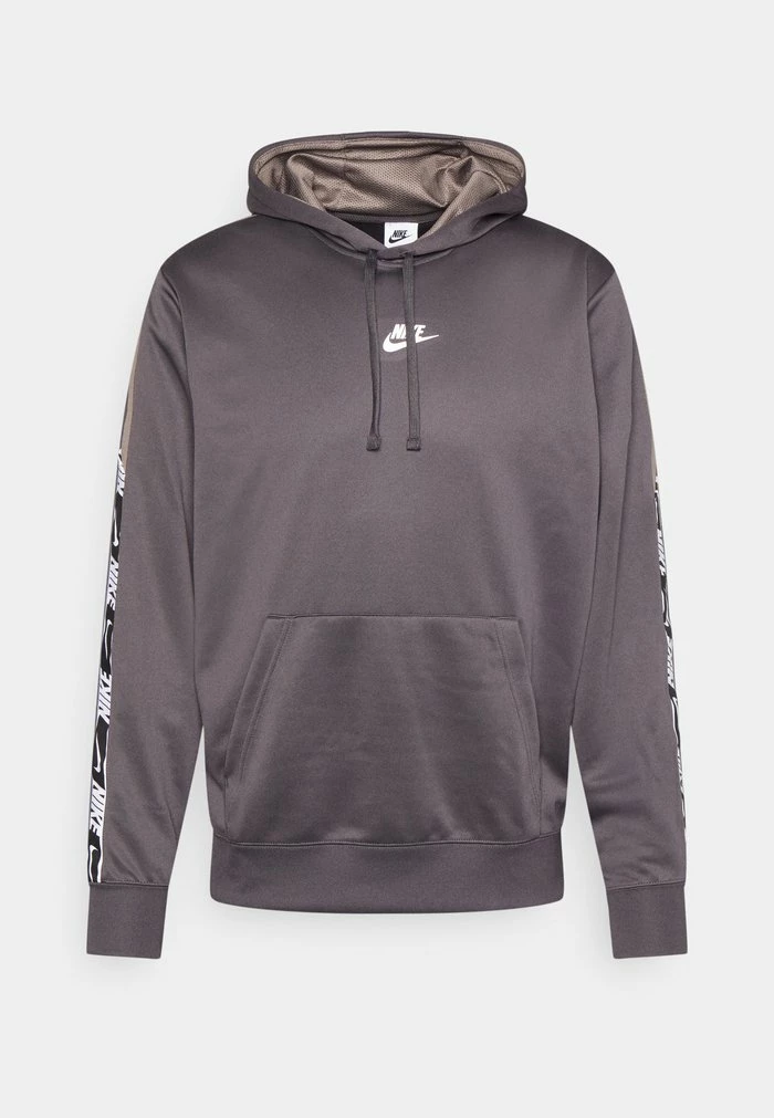 Nike Sportswear REPEAT HOODIE - Hoodie - Medium Ash/olive Grey/white - Image 2
