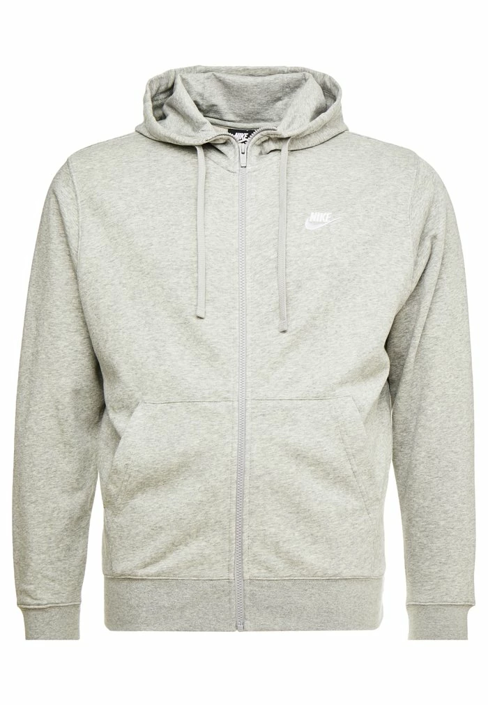 Nike Sportswear M NSW CLUB - Zip-up Sweatshirt - Grey Heather/matte Silver/white - Image 5