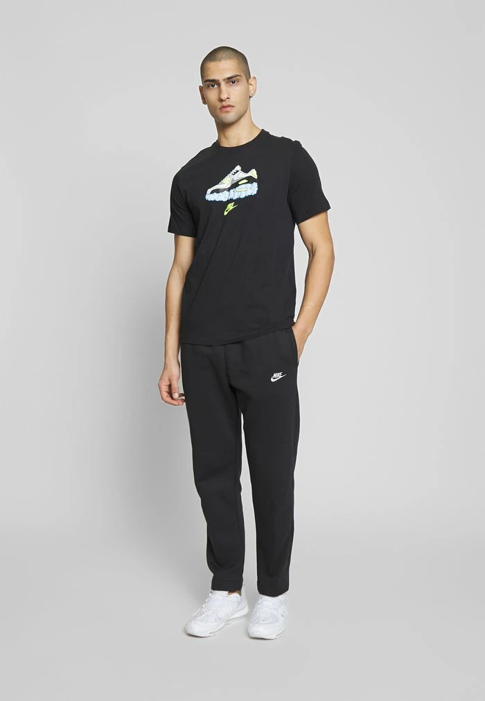 Nike Sportswear CLUB PANT - Tracksuit Bottoms - Black/white - Image 2