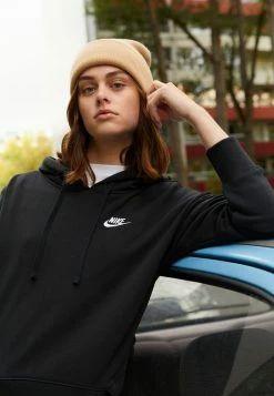 Nike Sportswear CLUB HOODIE - Sweatshirt - Black/white