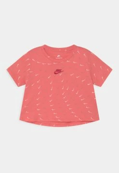 Nike Sportswear TEE CROP SWOOSHFETTI - Print T-shirt - Pink Salt