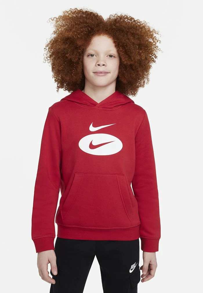 Nike Sportswear Hoodie - Gym Red/white - Image 2