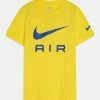Nike Sportswear AIR TEE UNISEX - Print T-shirt - Yellow Strike