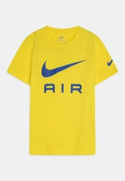 Nike Sportswear AIR TEE UNISEX - Print T-shirt - Yellow Strike