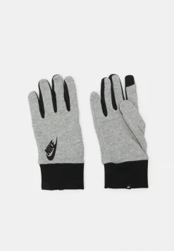 Nike Sportswear CLUB GLOVES UNISEX - Gloves - Grey Heather/black/black