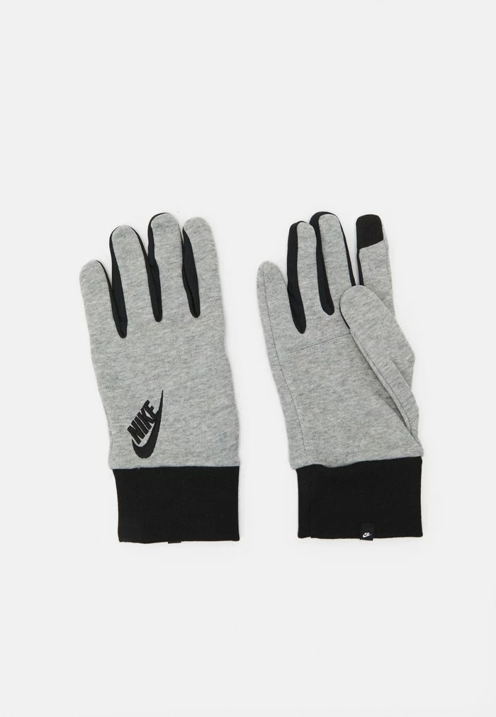 Nike Sportswear CLUB GLOVES UNISEX - Gloves - Grey Heather/black/black