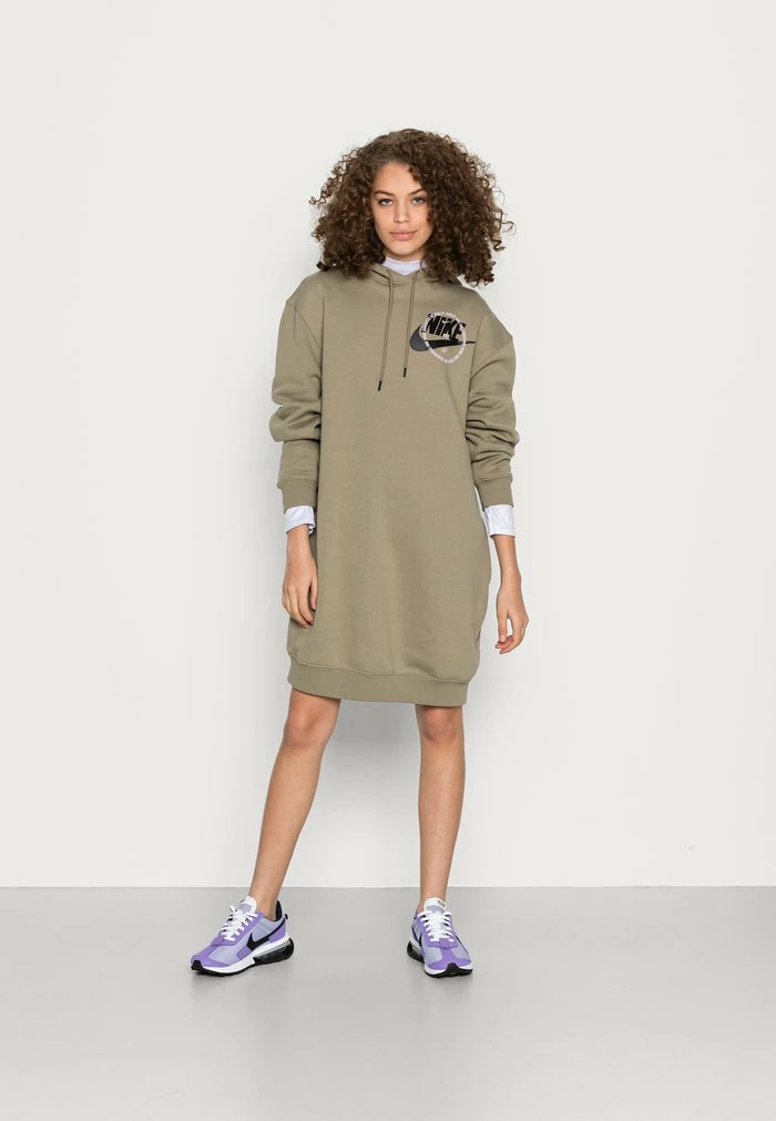 Nike Sportswear HOOD DRESS - Day Dress - Matte Olive - Image 2