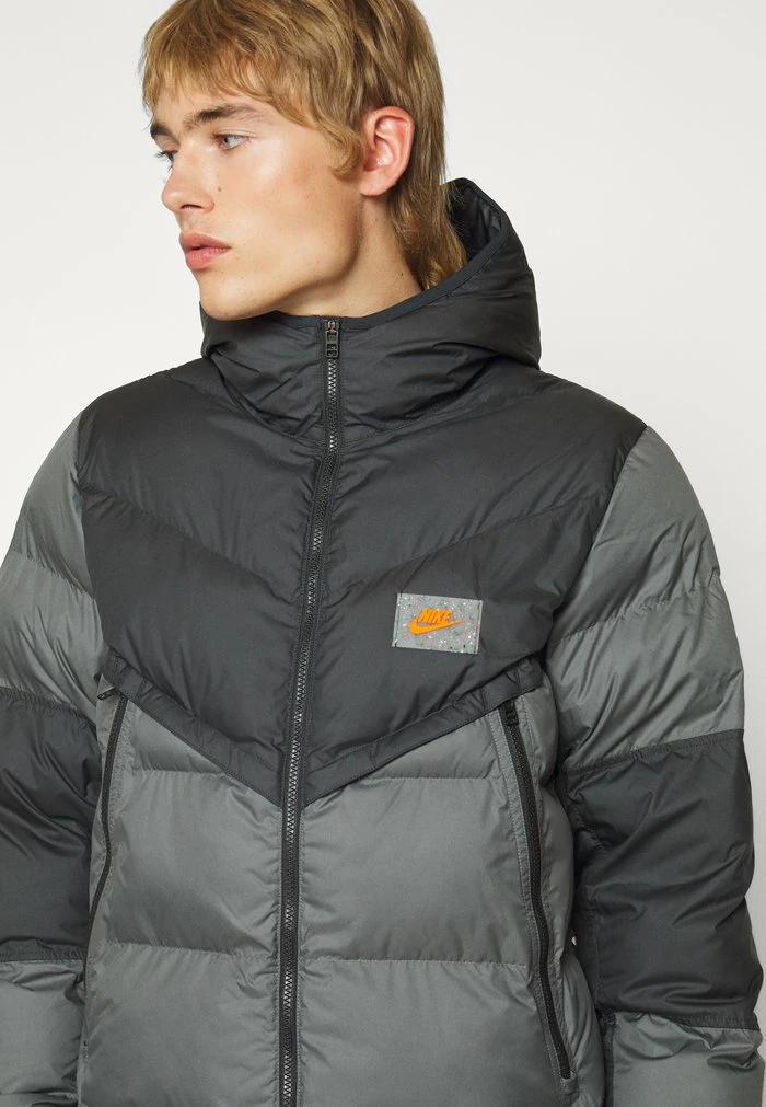 Nike Sportswear Winter Jacket - Black/smoke Grey/iron Grey/safety Orange - Image 7