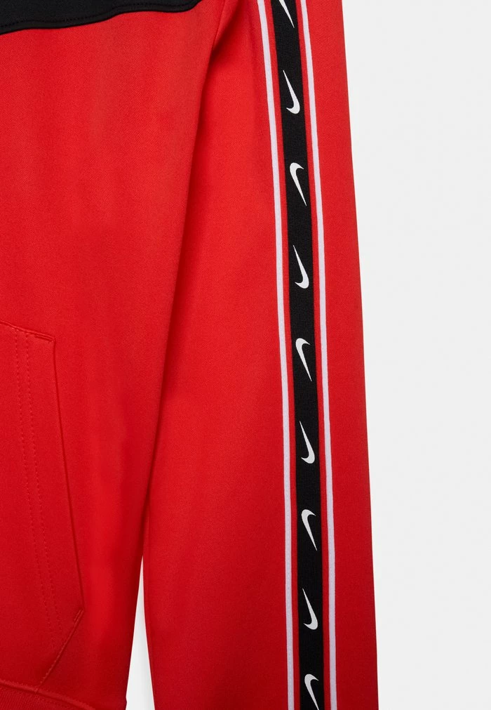 Nike Sportswear REPEAT - Zip-up Sweatshirt - Crimson Black White - Image 3