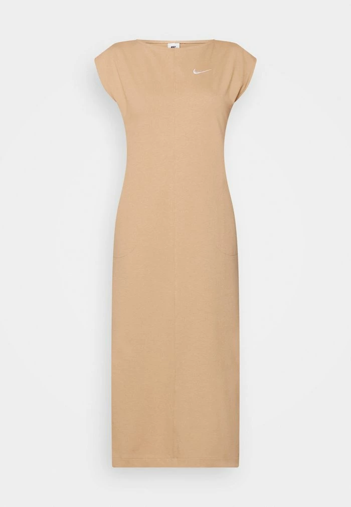 Nike Sportswear DRESS MIDI - Jersey Dress - Hemp/white - Image 5