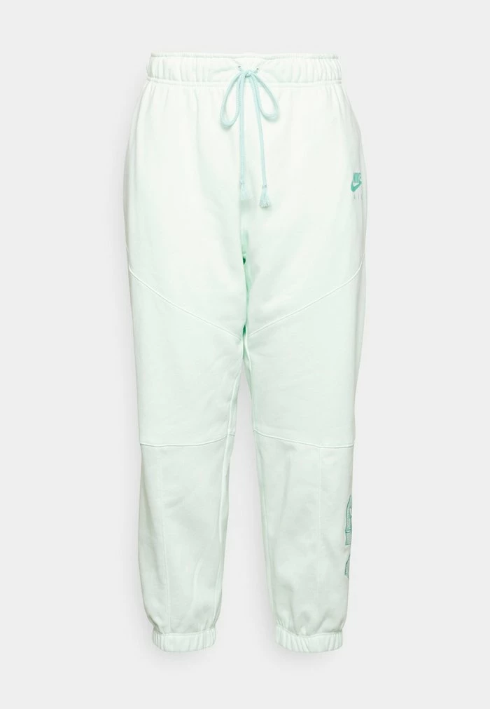 Nike Sportswear AIR PANT PLUS - Tracksuit Bottoms - Barely Green/light Dew/washed Teal
