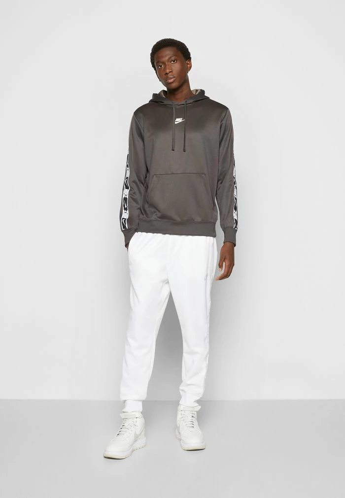 Nike Sportswear REPEAT HOODIE - Hoodie - Medium Ash/olive Grey/white - Image 5