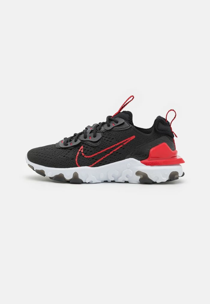 Nike Sportswear REACT VISION SC UNISEX - Trainers - Black/university Red/iron Grey/white